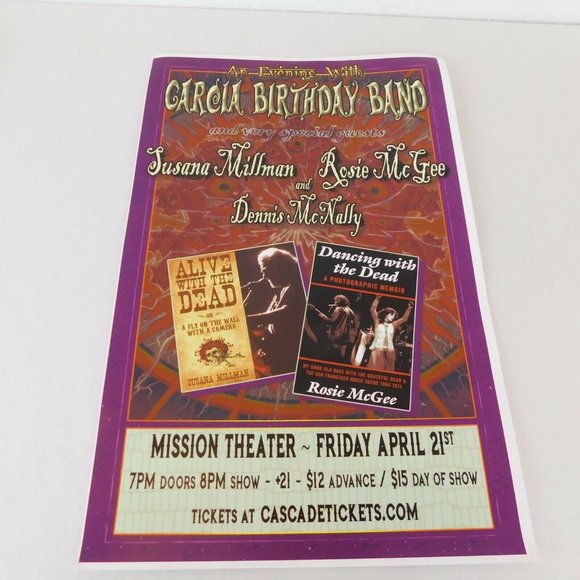 Garcia Birthday Band Lot of 3 Original Concert Posters Flyer Moonalice Oregon - Picture 3 of 11